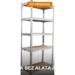 Metalna montažna polica 180x90x45cm — čelična regalna polica za skladište i garažu