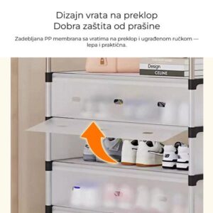 Metalni cipelarnik za obuću – 6 nivoa, do 18 pari | Metalna polica - Metalni Cipelarnik Za Obucu Detalj Konstrukcija.Jpg