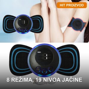 Mini elektro masažer – leptir masažer sa 8 režima i 19 nivoa jačine