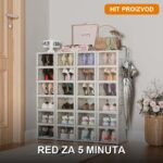 Organizator za Obuću – Set od 6 Providnih Kutija za Sortiranje