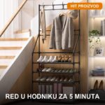 Premium 3-u-1 Organizer za Hodnik — Stalak za Odeću, Cipele i Akcesoare