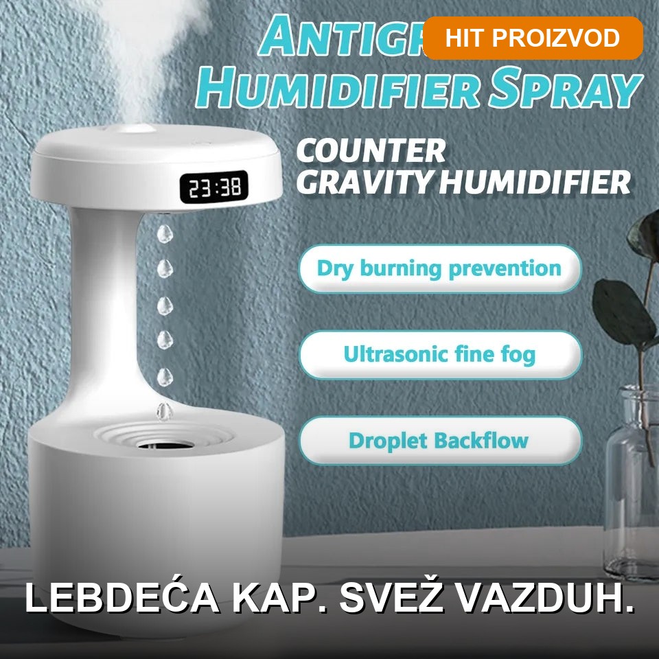 ovlazivac-vazduha-antigravitacijski-efekat-aroma-difuzer.jpg Ovlaživač vazduha sa antigravitacijskim efektom — aroma difuzer 800ml USB
