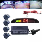 Parking Senzori za Auto – Set od 4 Senzora u Crnoj Boji sa LED Displejom