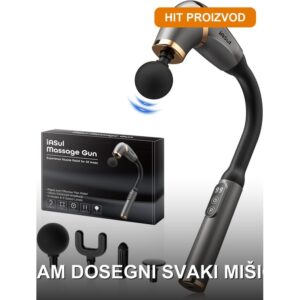 Pištolj za masažu sa produženom ručkom — duboka mišićna relaksacija