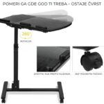 Pokretni sto za laptop HS-302 sa podesivom visinom i nagibom - slika 4