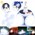 Prenosiva Solarna Lampa – Sklopiva LED Lampa za Baštu i Kampovanje