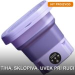 Prenosiva sklopiva veš mašina 3kg — kompaktna za stan i putovanje
