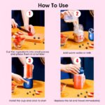2 u 1 Prenosivi Blender Sokovnik na USB Punjenje — Svež Sok Bilo Gde - Prenosivi Blender Sokovnik Usb Slika 5.Jpg