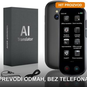 Prenosivi Prevodilac u Realnom Vremenu — Džepni Uređaj za Instantno Prevođenje