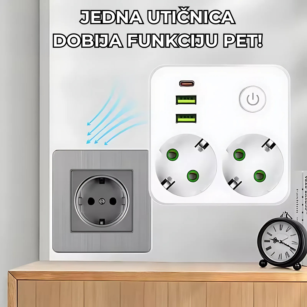 produzni-kabl-sa-usb-punjacem-1-1.png MultiVolt 5 – Produžni Kabl sa USB Punjačem i Zaštitom od Prenapona