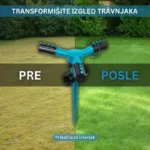Prskalica za Travnjak sa 360° Rotacijom i 12 Mlaznica