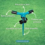 Prskalica za Travnjak sa 360° Rotacijom i 12 Mlaznica - Prskalica Za Travnjak 4.Webp