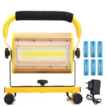 Punjivi LED Reflektor 100W – Prenosni, 3 Načina Rada, Aluminijski