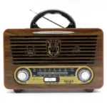Retro Radio sa Bluetoothom – Bežično Povezivanje i Punjiva Baterija - prednja strana