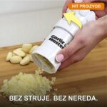 Secko za beli luk sa 16 oštrica i valjkom za guljenje