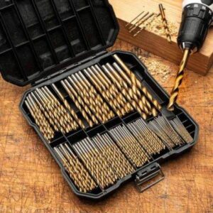 Set Burgija 99 Komada – HSS Titanijum Svrdla za Drvo i Metal