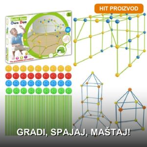 Set za izgradnju magične tvrđave — kreativna igračka za decu