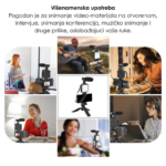 4 u 1 Set za Vlogovanje – Mikrofon, LED Lampa i Stativ za Kreatore Sadržaja - Set Za Vlogovanje 2.Png