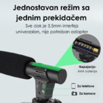 4 u 1 Set za Vlogovanje – Mikrofon, LED Lampa i Stativ za Kreatore Sadržaja - Set Za Vlogovanje 3.Png