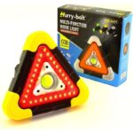 Sigurnosni LED Trougao – Solarno i USB Punjenje, 1000lm, Power Bank