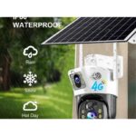 Solarna 4G WiFi kamera sa dva sočiva TP14 — bez struje i interneta, za spoljnu upotrebu - Solarna 4G Wifi Kamera Tp14 Sociva Detalj.Jpg