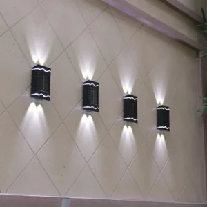 Solarne zidne lampe za dvorište – 4 komada