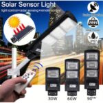 Solarni LED Reflektor 90W za Stubnu Montažu sa Daljinskim Upravljačem