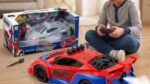 Spiderman Auto na Daljinsko Upravljanje sa Dim Efektom – RC Auto za Decu - Spiderman Auto Dim Efekat Upotreba.Jpg