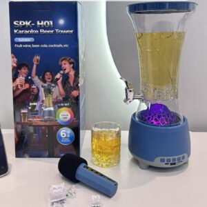 Točilica Bluetooth Zvučnik sa Mikrofonom, LED Svetlima i Karaoke Funkcijom