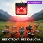 Uređaj za rasterivanje životinja svetlosnim signalom — solarna zaštita dvorišta 24/7