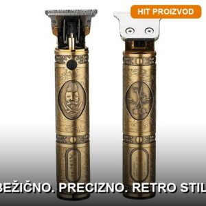 Vintage Mašinica za Šišanje i Brijanje – Bežični Trimer sa Retro Dizajnom