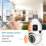 WiFi sijalica kamera sa dva objektiva — rotacija 320°, IP66, noćni mod - Wifi Sijalica Kamera Sa Dva Objektiva Slika 4.Jpg