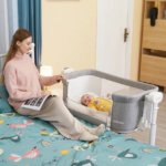 Pametni Next To Me Krevetić za Bebe sa Automatskim Ljuljanjem, Bluetooth Muzikom i Sleep Sensing Sistemom - galerija