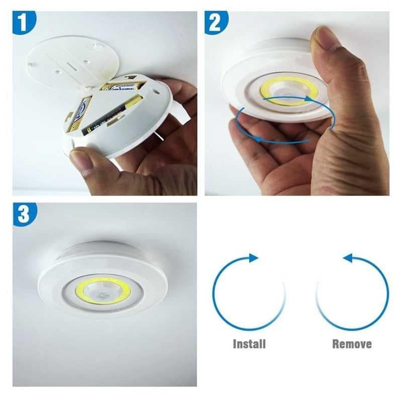 zidne lampe sa daljinskim upravljačem — prednja strana