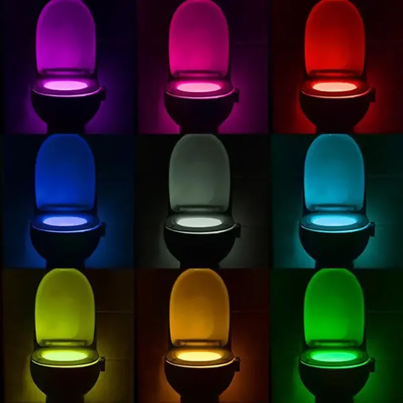 LED svetlo za WC šolju — u upotrebi