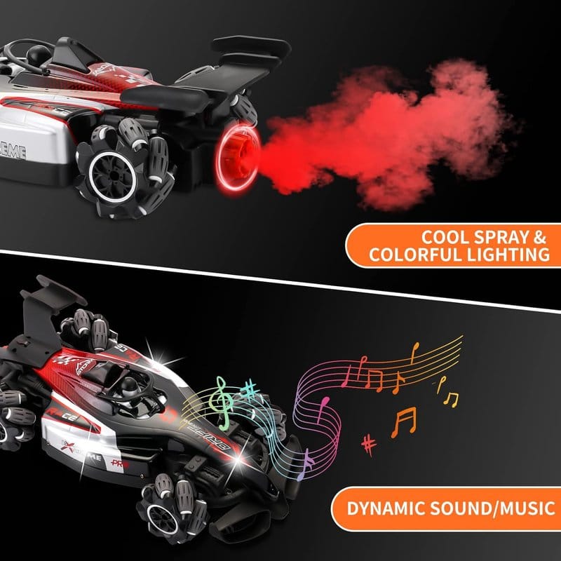 RC automobil sa efektom dima — prednja strana