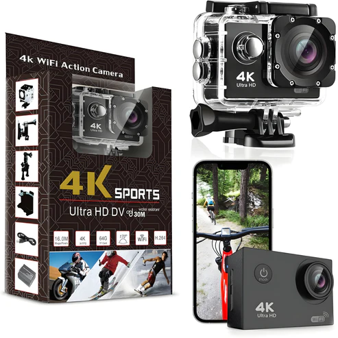 Akciona Kamera Ultra HD 4K WiFi – Sportska Kamera za Avanture
