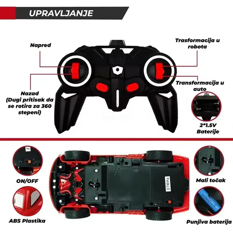 RC auto transformers za decu RC auto transformers za decu — detalji