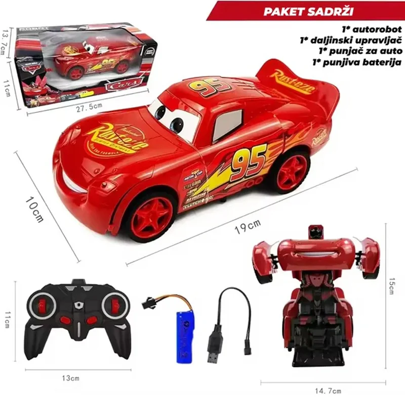 RC auto transformers za decu RC auto transformers za decu — pakovanje