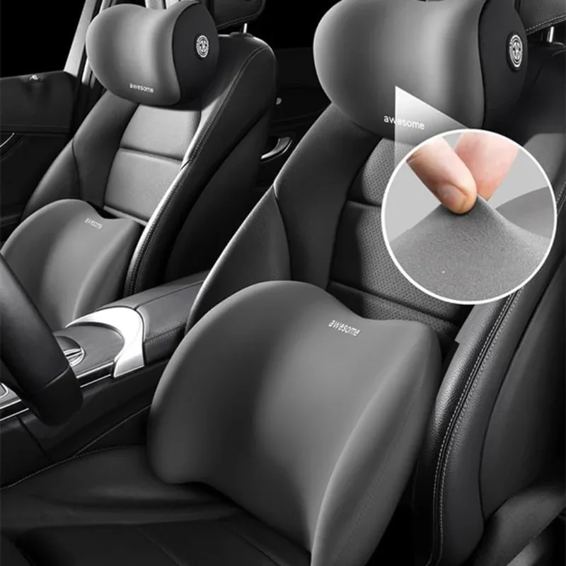 ergonomski auto set za leđa i vrat — u upotrebi