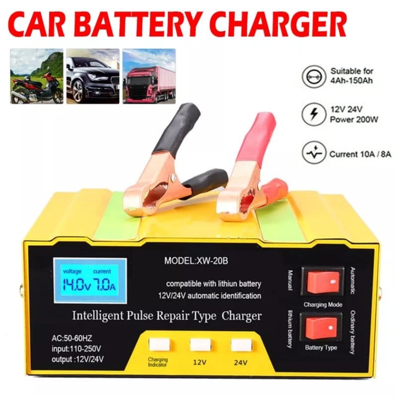 automatski punjač akumulatora 12V 24V automatski punjač akumulatora 12V 24V — detalji