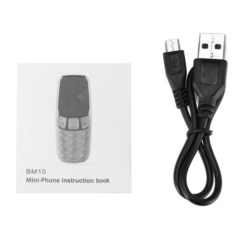 mini telefon sa menjačem glasa — pakovanje