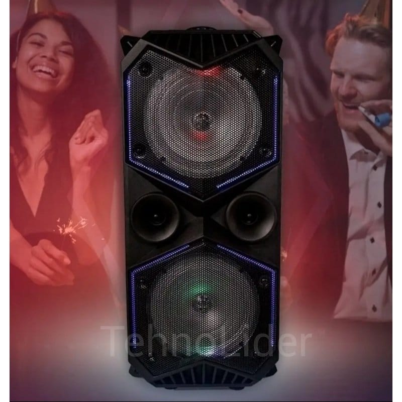 bluetooth karaoke zvučnik sa mikrofonom — prednja strana