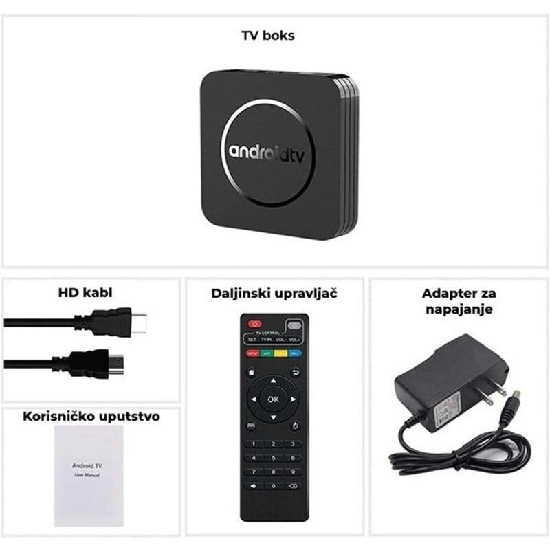 Android TV Box za pametni televizor — pakovanje