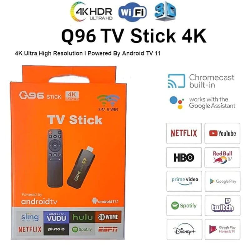Android TV stik 4K — prednja strana