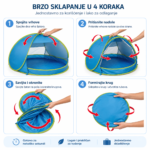 dečiji šator bazen — pakovanje