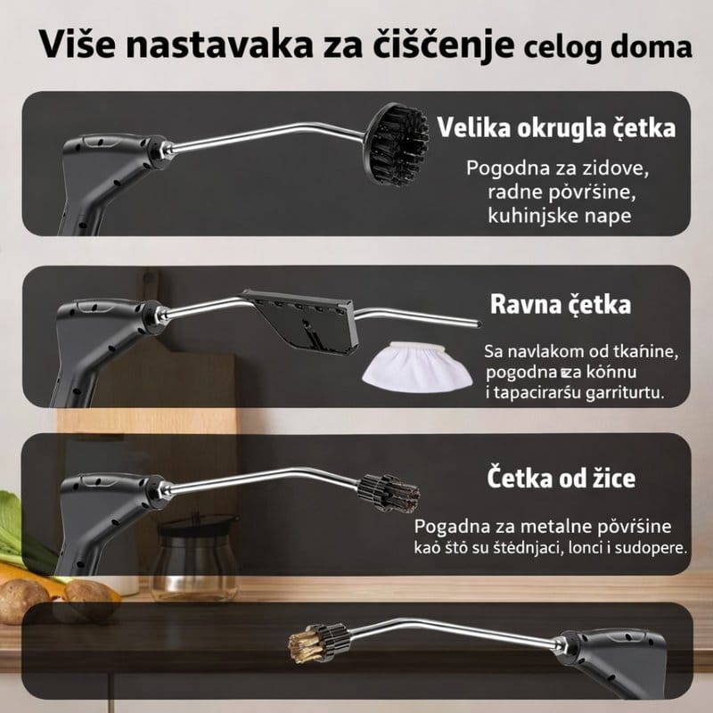 digitalni paročistač sa 6 brzina — prednja strana
