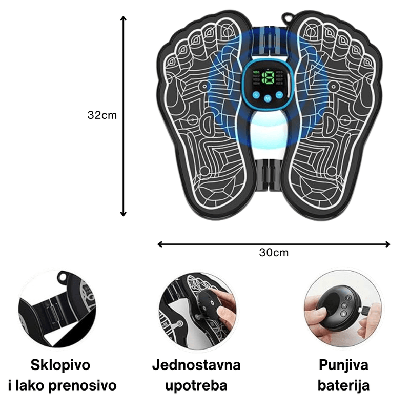 elektro masažer za stopala — detalji