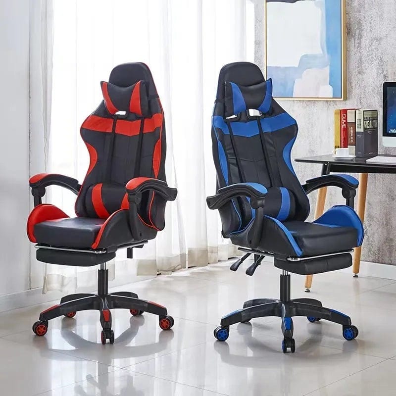 ergonomska gejmerska stolica sa naslonom za noge — detalji