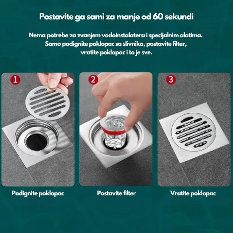 filter protiv mirisa iz odvoda — detalji